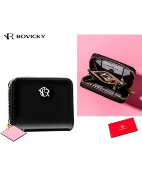 Portfel mały Rovicky z zamkiem piórnik czarny