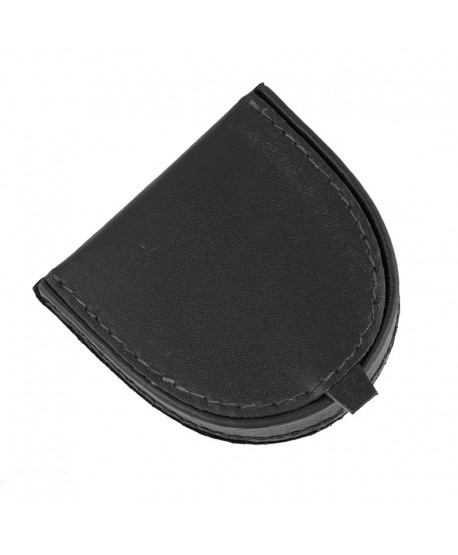 Portfel męski podkówka czarna 8,5 cm większa