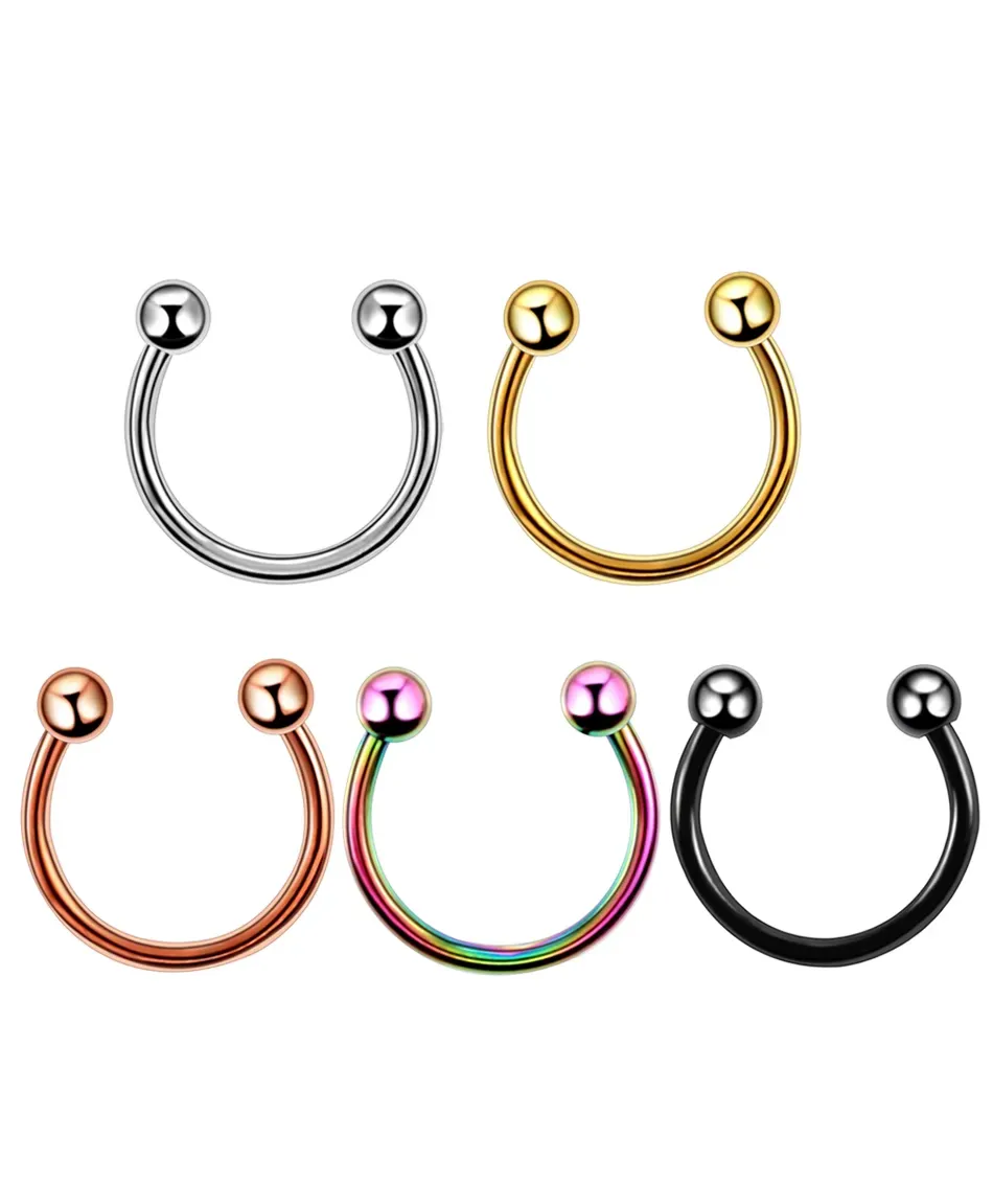 Kolczyk podkowa podkówka stal z kulkami 1.2* 6/8/10/12mm