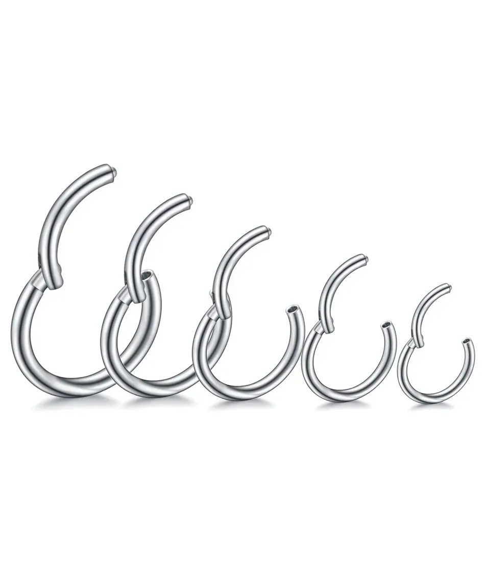 Kolczyk stal kółeczko clicker 0.8*10mm