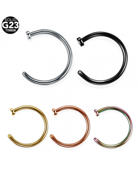 Kółeczka tytanowe do nosa 1*8 mm / 1*10 mm