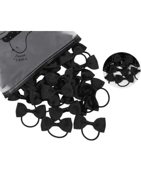 Gumki kokardki czarne