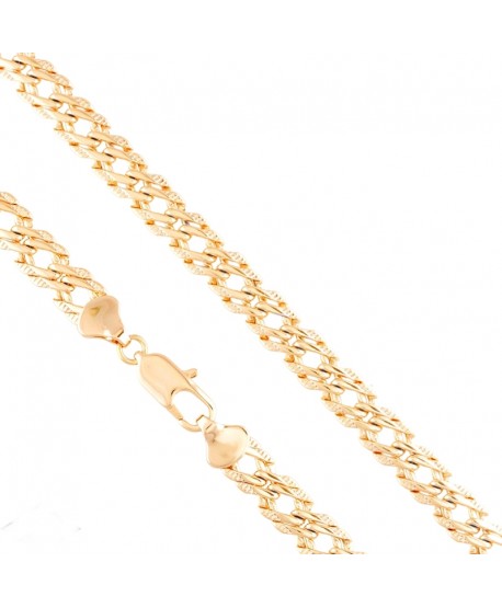 Łańcuszek stal gruby splot rombo 45 cm 8 mm