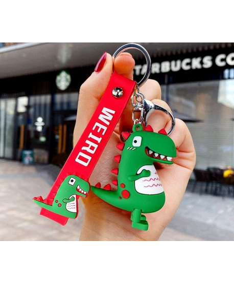 Brelok do kluczy zielony dinozaur
