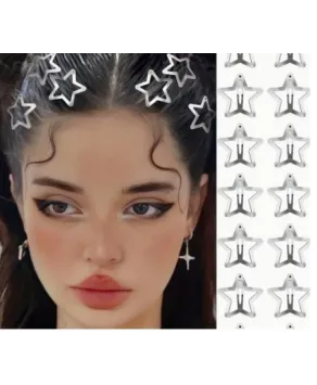 Spinki gwiazdki srebrne, złote