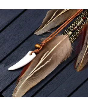 Wisior dream catcher długi z łapaczem snów