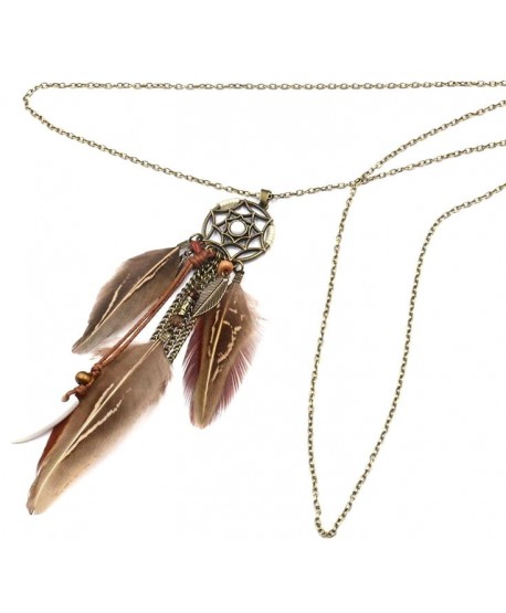 Wisior dream catcher długi z łapaczem snów