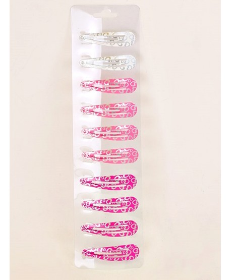 Spineczki pyki dziecięce w serduszka 2 szt