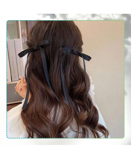 Wstążki kokardki czarne cienkie ze wstążką