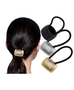 Gumka do włosów z ozdobą na kucyk nakładka hair cuff