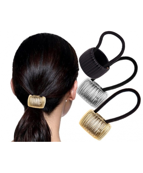 Gumka do włosów z ozdobą na kucyk nakładka hair cuff