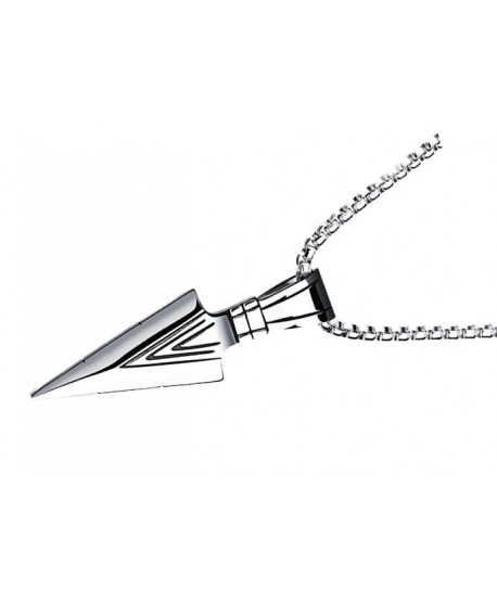 Naszyjnik męski grot srebrny