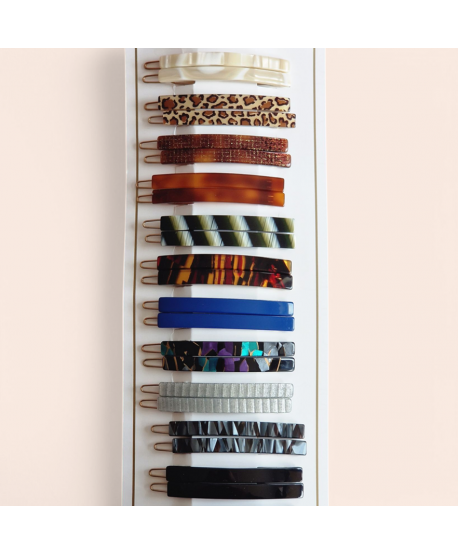 Spinki na kulkę francuskie podłużne małe