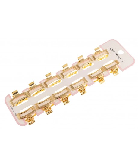 Małe spineczki klamerki złote