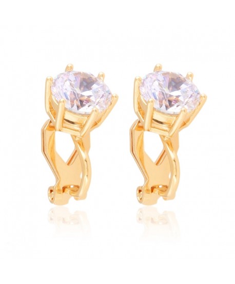 Klipsy stal duża cyrkonia