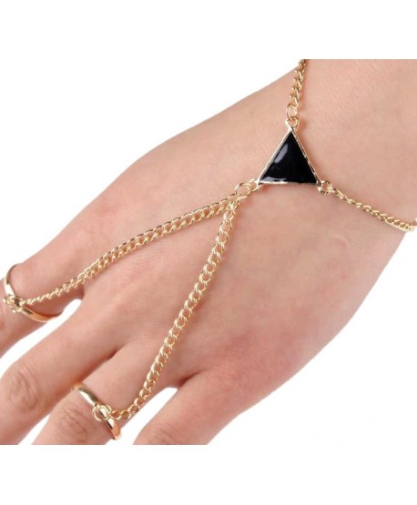 Bransoletka złota na dłoń z pierścionkiem