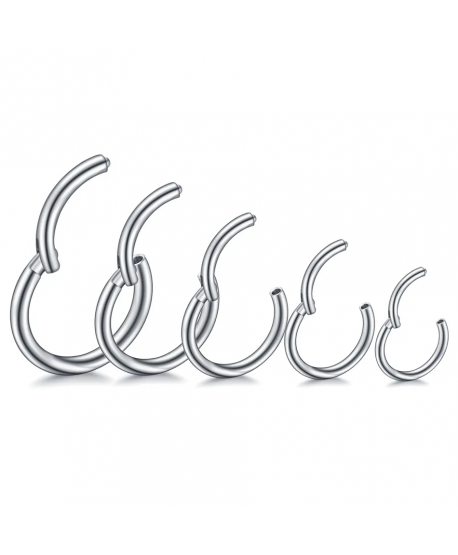 Kolczyk tytan kółeczko clicker 0.8*10mm złoty i srebrny