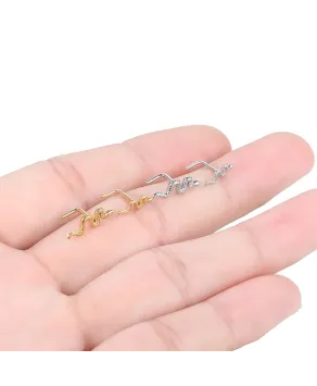 Kolczyki pigmeje do nosa stal z wężem