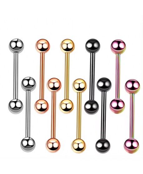 Kolczyki do ciała języka stal sztanga 1.6*14 mm