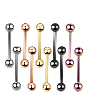 Kolczyki do ciała języka stal sztanga 1.6*16 mm
