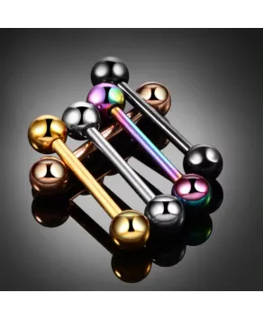 Kolczyki do ciała języka stal sztanga 1.6*16 mm