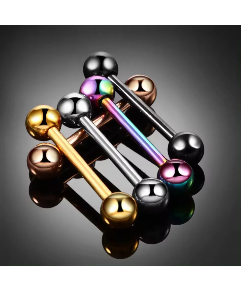 Kolczyki do ciała języka stal sztanga 1.6*16 mm