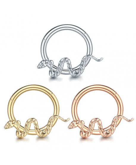 Kółeczka stal zapinane clicker z wężem 6/8/10/12 mm