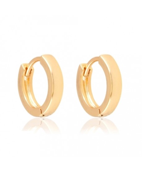 Kółeczka stal złote gładkie - 1 cm