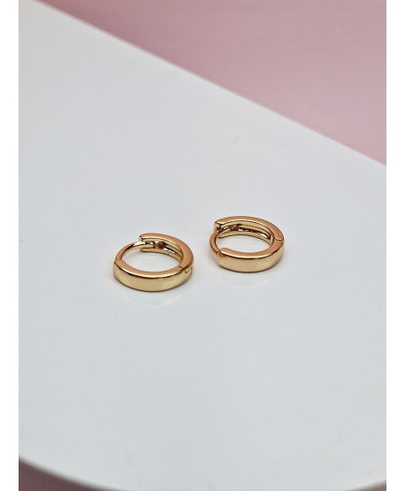 Kółeczka stal złote gładkie - 1 cm