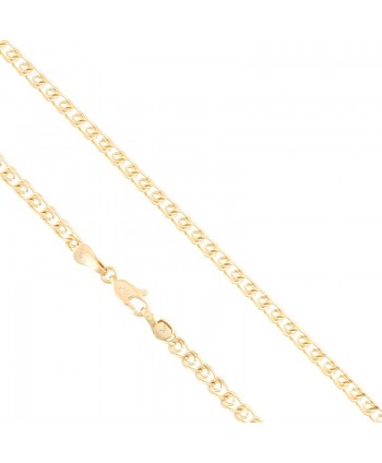 Łańcuszek stal złoty delikatny splot 55 cm
