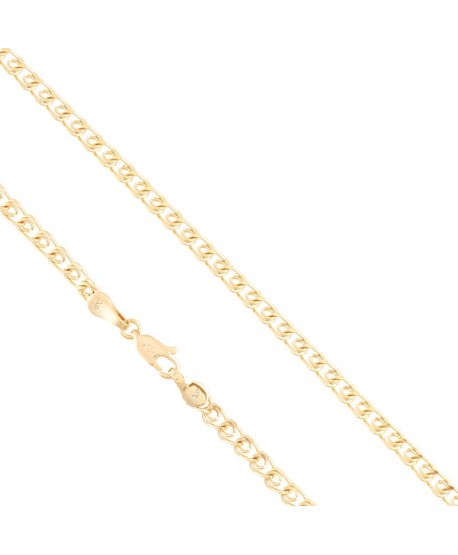 Łańcuszek stal złoty delikatny splot 55 cm