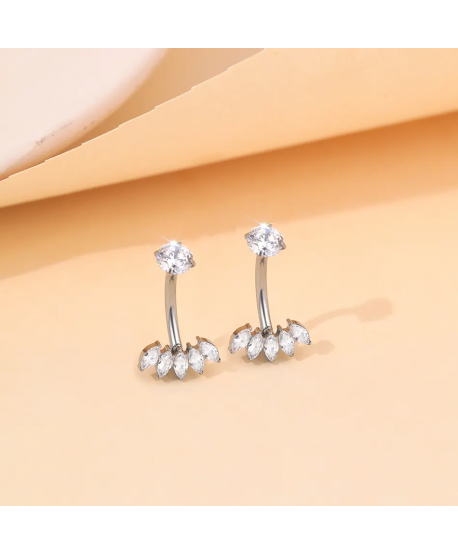 Kolczyki do pępka tytan ozdoba z łezek