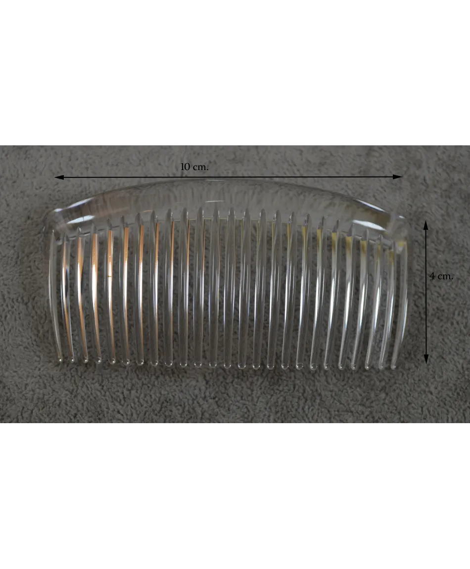 Grzebyk do włosów przezroczysty 5cm