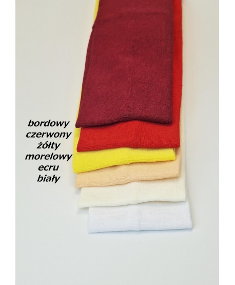 Opaska do włosów na uszy bawełniana wąska