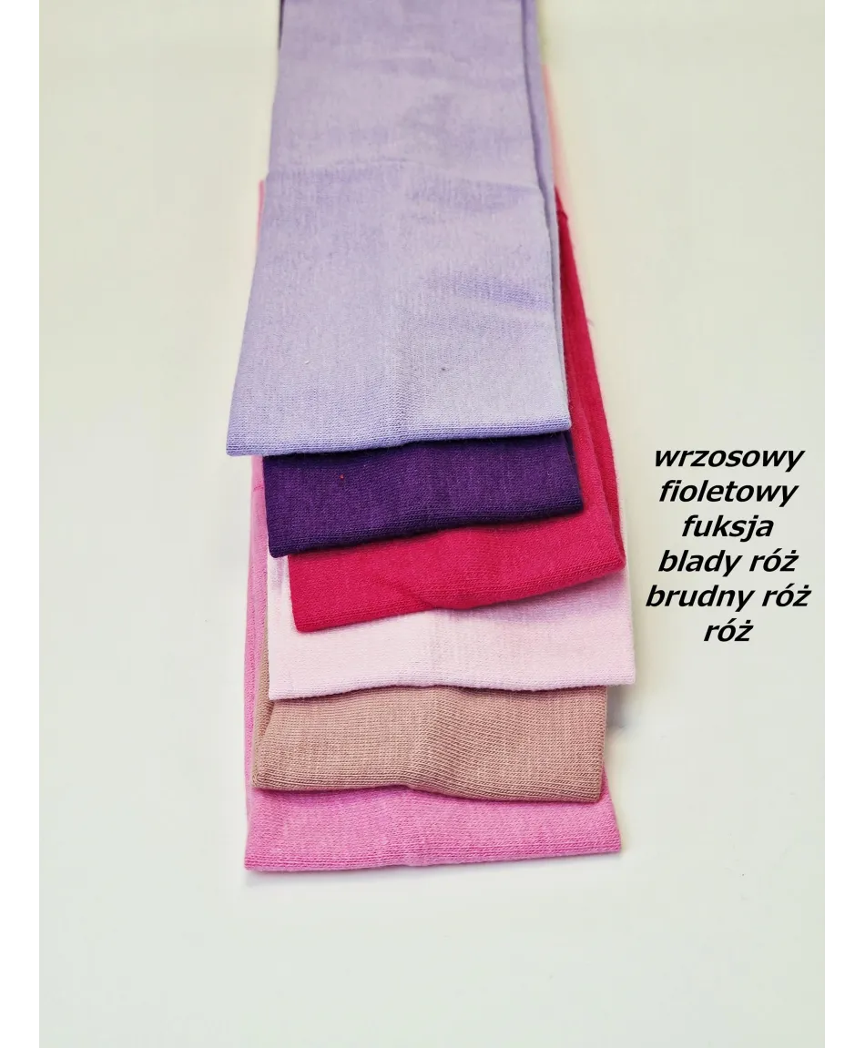 Opaska do włosów na uszy bawełniana wąska