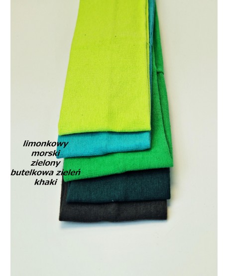 Opaska do włosów na uszy bawełniana wąska