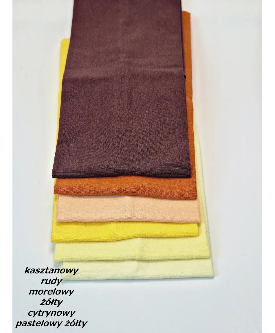 Opaska do włosów bawełniana na uszy szeroka