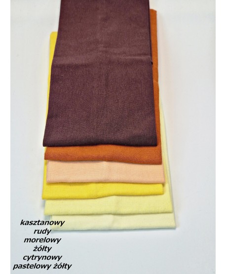 Opaska do włosów bawełniana na uszy szeroka