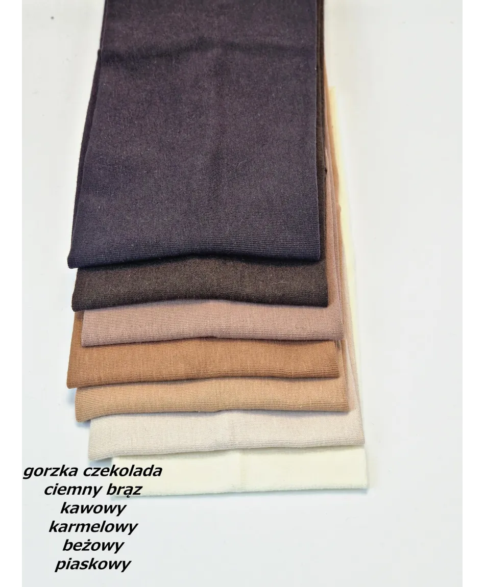 Opaska do włosów bawełniana na uszy szeroka