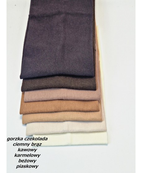 Opaska do włosów bawełniana na uszy szeroka