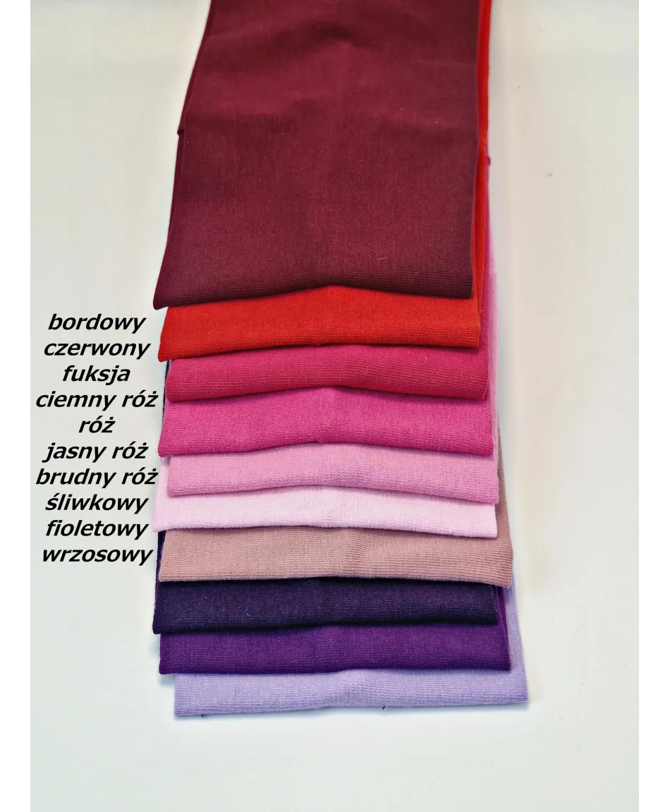 Opaska do włosów bawełniana na uszy szeroka