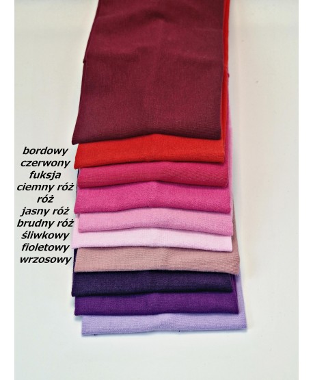 Opaska do włosów bawełniana na uszy szeroka