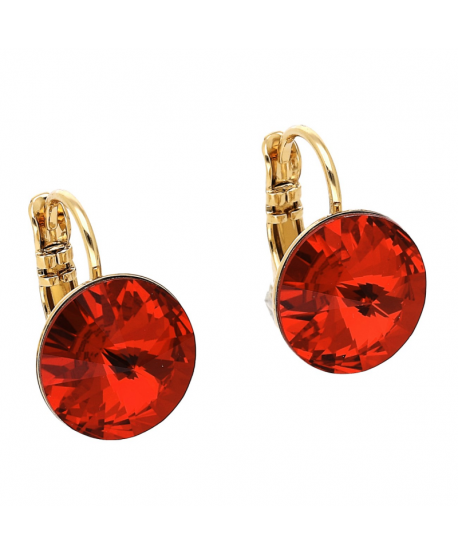 Kolczyki stal na biglu kryształ Svarowski