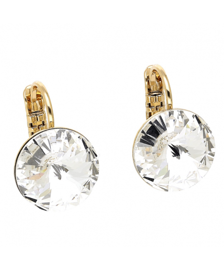 Kolczyki stal na biglu kryształ Svarowski