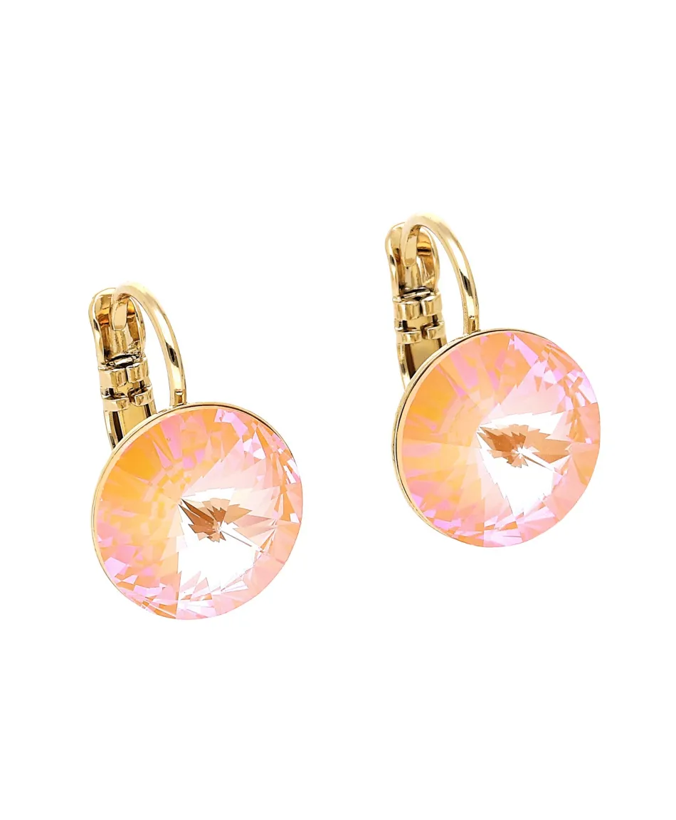 Kolczyki stal na biglu kryształ