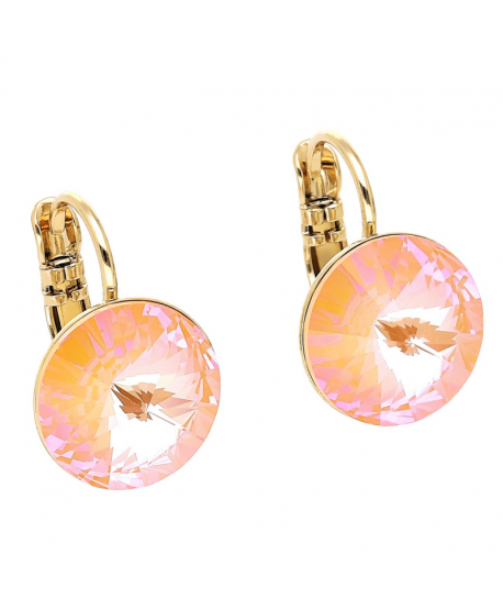 Kolczyki stal na biglu kryształ Svarowski