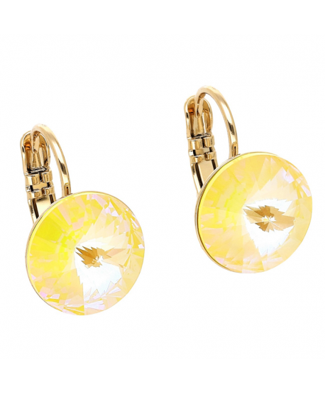 Kolczyki stal na biglu kryształ Svarowski