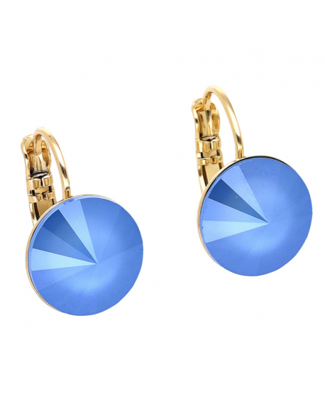 Kolczyki stal na biglu kryształ Svarowski