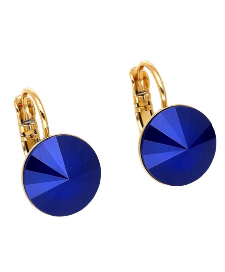 Kolczyki stal na biglu kryształ Svarowski