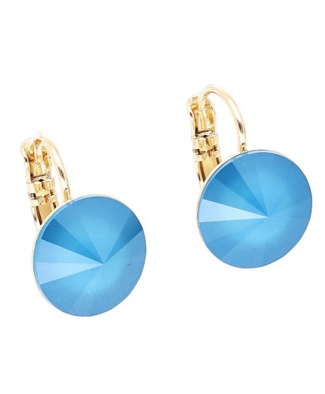 Kolczyki stal na biglu kryształ Svarowski